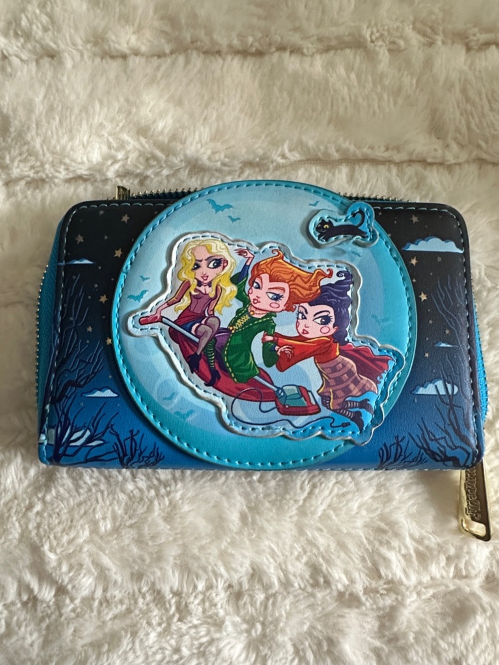 Loungefly hocus Pocus  Witch Zip Wallet - Blue Disney